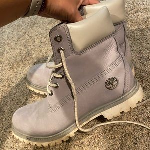 Womens Grey Timbs size 9